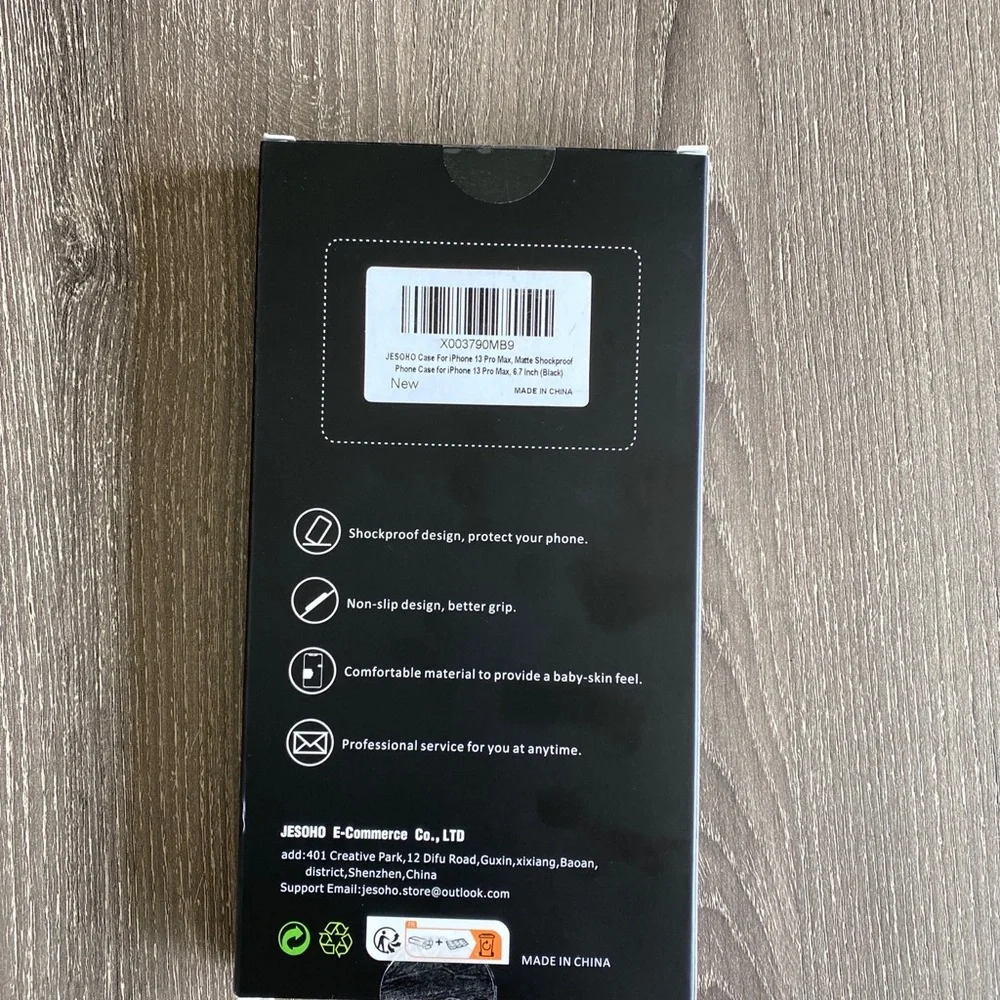 Shockproof Case For iPhone 13 Pro Max Black Translucent Matte